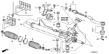 Diagram for 2011 Honda Accord Rack And Pinion - 53601-TA5-A02