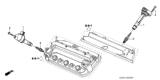 Diagram for Honda Accord Ignition Coil - 30520-P8E-A01