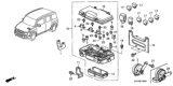 Diagram for Honda Element Relay Block - 38250-SCV-A12