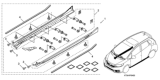 Diagram for Honda Fit Spoiler - 08F04-T5A-190