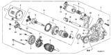 Diagram for Honda Odyssey Starter Drive - 31232-RDJ-A01