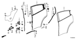 Diagram for Honda HR-V Door Check - 72880-T7W-A01