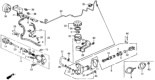 Diagram for Honda Prelude Clutch Slave Cylinder - 46930-SF1-003