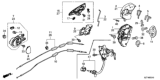 Diagram for Honda CR-Z Door Latch Assembly - 72150-SZT-A02