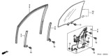 Diagram for Honda CR-V Window Regulator - 72210-S9A-A03