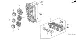 Diagram for 2005 Honda Civic Blower Control Switches - 79610-S5T-A11ZD