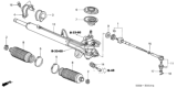 Diagram for 2001 Honda Odyssey Rack And Pinion - 53601-S0X-A01