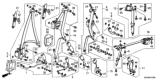 Diagram for Honda Seat Belt Buckle - 04816-SZA-A41ZA