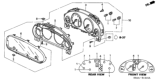 Diagram for 2006 Honda CR-V Instrument Cluster - 78100-S9A-A43
