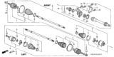 Diagram for 2002 Honda Odyssey CV Joint - 44310-S0X-A21