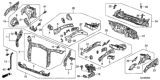 Diagram for 2014 Honda Pilot Dash Panels - 61100-SZA-A01ZZ