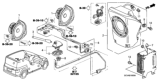 Diagram for Honda Element Antenna Cable - 39156-SCV-A12