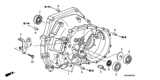 Diagram for 2011 Honda Civic Bellhousing - 21000-RPF-305