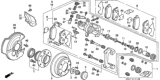 Diagram for Honda Del Sol Brake Caliper - 43018-SR3-000