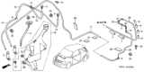 Diagram for 2005 Honda Civic Windshield Washer Nozzle - 76810-S5T-A00