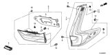 Diagram for Honda Tail Light - 33500-TLA-A01