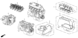 Diagram for 1993 Honda Civic Engine Block - 10002-P06-A00
