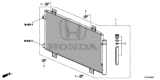 Diagram for Honda Civic A/C Condenser - 80100-TGN-G01