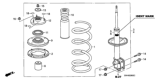 Diagram for Honda Pilot Coil Spring Insulator - 51722-S3V-A01