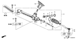 Diagram for 2020 Honda Fit Tie Rod End - 53560-T5R-003