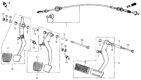Diagram for 1985 Honda CRX Clutch Cable - 22910-SB2-672