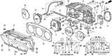 Diagram for 1996 Honda Civic Instrument Cluster - 78125-S02-A81