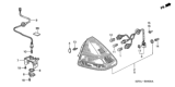 Diagram for 2006 Honda Insight Tail Light - 33501-S3Y-A01