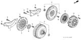 Diagram for Honda CR-V Pressure Plate - 22300-P3F-005