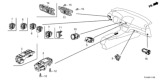 Diagram for 2020 Honda Accord Hybrid Dimmer Switch - 35155-TVA-A01