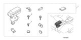 Diagram for 2013 Honda Fit Armrest - 08U89-TK6-112
