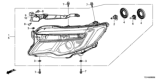 Diagram for 2017 Honda Pilot Headlight - 33150-TG7-A12