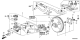 Diagram for 2011 Honda Fit Brake Master Cylinder - 46101-TK6-306