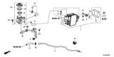 Diagram for Honda Clarity Electric Brake Master Cylinder Reservoir - 01469-TRV-A01