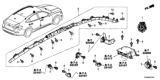 Diagram for 2019 Honda Insight Air Bag Control Module - 77960-TXM-A23