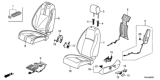 Diagram for Honda Seat Cushion - 81537-TBA-A01