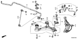 Diagram for Honda Civic Control Arm Bushing - 51391-TR0-305