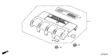 Diagram for Honda CR-Z Engine Cover - 17121-RTW-000
