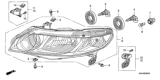 Diagram for Honda Civic Headlight - 33101-SNA-A02