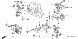 Diagram for 2007 Honda Element Motor And Transmission Mount - 50805-SCV-A01