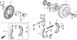 Diagram for Honda Del Sol Brake Dust Shields - 43110-S04-E01