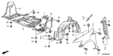 Diagram for Honda CR-Z Engine Cover - 74111-TM8-A10