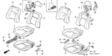 Diagram for Honda Civic Seat Cover - 81521-SR8-J42ZA