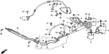 Diagram for Honda Civic Power Steering Hose - 53724-SH3-A51