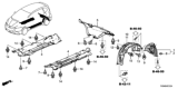 Diagram for Honda Fit EV Wheelhouse - 74592-TX9-A01