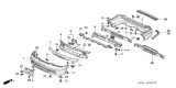 Diagram for Honda Odyssey Bumper - 04711-SX0-000ZZ