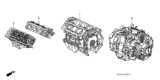 Diagram for Honda Cylinder Head - 10005-RCA-A00