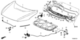 Diagram for Honda Clarity Electric Hood Cable - 74132-TRT-A01ZA