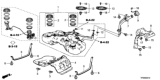 Diagram for 2013 Honda Crosstour Fuel Tank Strap - 17521-TK5-A00