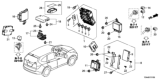 Diagram for 2013 Honda CR-V Fuse Box - 38200-T0A-A02