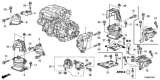 Diagram for 2014 Honda Crosstour Motor And Transmission Mount - 50850-TP6-A01